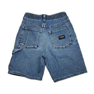 Vintage OshKosh Denim Jean Shorts Elastic Waist Kids Size 7